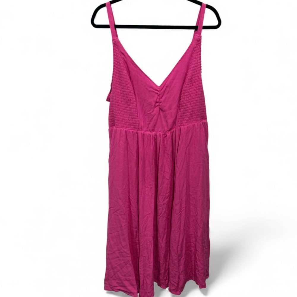 Vibrant Pink Sleeveless Spaghetti strap Dress. Size 18